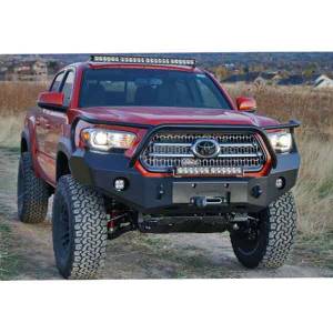 Expedition One - Expedition One TACO16+FB-PC RangeMax Front Bumper for Toyota Tacoma 2016-2023 - Textured Black Powder Coat - Image 4