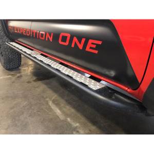 Expedition One - Expedition One TACO16+RG-BARE Trail Series Rocker Guards for Toyota Tacoma 2016-2022 - Bare Steel