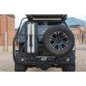 Expedition One - Expedition One TT07-13-RB-DSTC-BARE RangeMax Rear Bumper with Dual Swing Out Tire Carrier for Toyota Tundra 2007-2013 - Bare Steel - Image 2