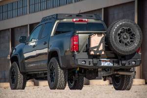 Expedition One - Expedition One GMC-CHV-CANCO-15+RB-DSTC-BARE Rear Bumper with Dual Swing Out Tire Carrier for Chevy Colorado 2015-2022 - Bare Steel - Image 2