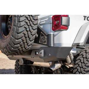 Expedition One - Expedition One JL18-CS2-RB-STC-PC Core Series 2 Rear Bumper with Smooth Motion Tire Carrier System for Jeep Wrangler JL 2018-2022 - Textured Black Powder Coat - Image 2