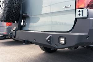 Expedition One - Expedition One SPR-19+-RB-SSTC-BARE Rear Bumper with Single Swing Tire Carrier for Mercedes-Benz Sprinter 2019-2023 - Bare Steel - Image 2