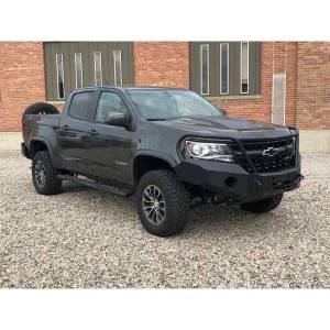 Expedition One - Expedition One CHV-CO15-FB-H-PC Front Bumper with Single Hoop for Chevy Colorado 2015-2022 - Textured Black Powder Coat - Image 2