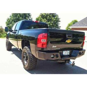 Expedition One - Expedition One CHV2500/3500-07-14-RB-BARE RangeMax Rear Bumper for Chevy Silverado 2500HD/3500 2007-2014 - Bare Steel - Image 2