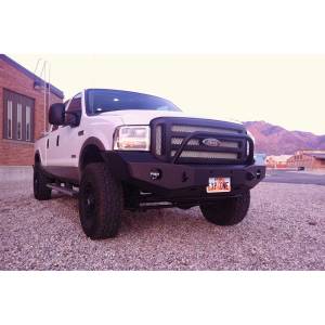 Ford F250/F350 Super Duty - Ford Superduty 2005-2007 - Expedition One - Expedition One FORDRB-F250/350-05-07-PC Series Front Bumper for Ford F-250/F-350 2005-2007 - Textured Black Powder Coat