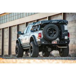 Expedition One - Expedition One RAM25/35-10-18-RB-DSTC-BARE RangeMax Rear Bumper with Dual Swing Out Tire Carrier System for Dodge Ram 2500/3500 2010-2018 - Bare Steel - Image 1