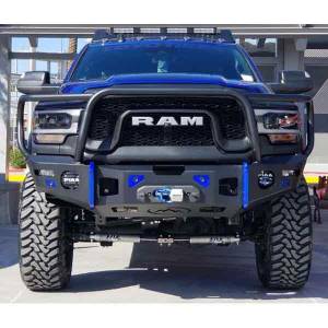 Expedition One Bumpers - Dodge Ram 2500/3500 - Expedition One - Expedition One RAM25/35-19+FB-BARE RangeMax Ultra HD Front Bumper for Dodge Ram 2500/3500 2019-2024 - Bare Steel