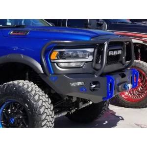 Expedition One - Expedition One RAM25/35-19+FB-BB-PC RangeMax Ultra HD Front Bumper with Wraparound Bull Bar Hoop for Dodge Ram 2500/3500 2019-2022 - Textured Black Powder Coat - Image 5