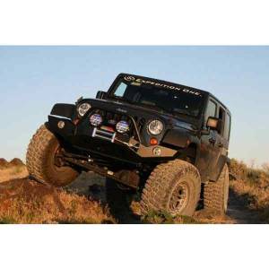 Expedition One - Expedition One JK-CTS-FB-BARE Classic Trail Series Front Bumper for Jeep Wrangler JK 2007-2018 - Bare Steel - Image 2
