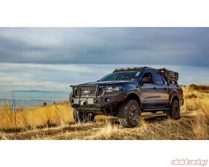 Expedition One - Expedition One FORDRNGR-2019+-FB-BB-BARE Front Bumper with Wraparound Bull Bar Hoop for Ford Ranger 2019-2022 - Bare Steel - Image 5