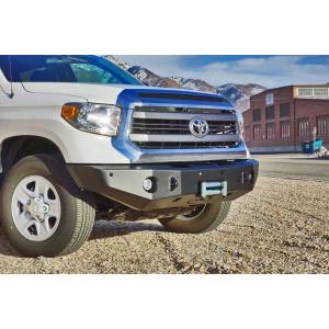 Expedition One Bumpers - Toyota Tundra Products - Expedition One - Expedition One TT14+-FB-PRH-BARE RangeMax Pre-Runner Hoop Front Bumper for Toyota Tundra 2014-2022 - Bare Steel