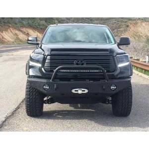 Expedition One - Expedition One TT14+-FB-PRH-BARE RangeMax Pre-Runner Hoop Front Bumper for Toyota Tundra 2014-2022 - Bare Steel - Image 2