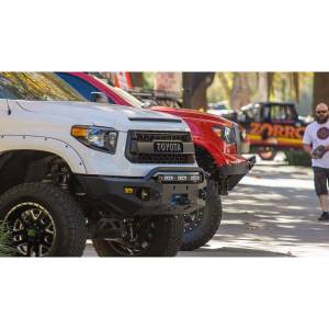 Expedition One - Expedition One TT14+ST-FB-H-BARE Single Hoop Storm Trooper Front Bumper with Single Hoop for Toyota Tundra 2014-2022 - Bare Steel - Image 4