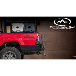 Expedition One - Expedition One TACO05-15-RB-DSTC-HC-BARE Rear Bumper with Dual Swing Out Tire Carrier for Toyota Tacoma 2005-2015 - Bare Steel - Image 3