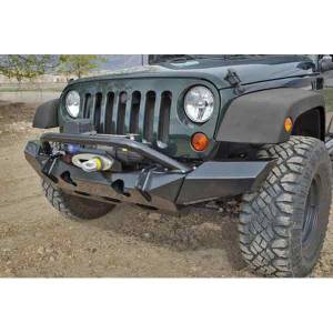 Expedition One - Expedition One JL-MULE-FB-STUBBY-BARE Mule Front Bumper for Jeep Wrangler JL 2018-2024 - Bare Steel - Image 4