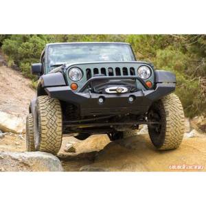 Expedition One - Expedition One MULE-FB-FULL-PC Mule Front Bumper for Jeep Wrangler JK 2007-2018 - Textured Black Powder Coat - Image 3
