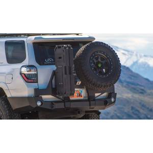 Expedition One - Expedition One GERI-MNT-DSTC-1CAN-KIT-PC Geri Mount Bracket for Flat Panel Fuel and Water Cans on Tire Carrier - Textured Black Powder Coat - Image 3