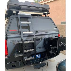 Expedition One - Expedition One LADDER-TRUCK-BARE Bolt-On Ladder for Full Size Truck Dual Carrier Systems - Bare - Bare Steel