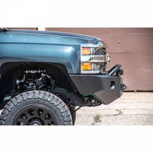 Expedition One Bumpers - Ford F-150 - Expedition One - Expedition One FORDF150FB-04-08-H-PC Front Bumper with Single Hoop for Ford F-150 2004-2008 - Textured Black Powder Coat