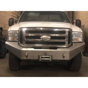 Affordable Offroad FordWinchFront05-07 Modular Front Winch Bumper for Ford F-250/F-350 2005-2007 - Bare