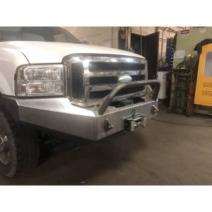 Affordable Offroad - Affordable Offroad FordWinchFront05-07-BB Modular Front Winch Bumper with Bull Bar for Ford F-250 - Image 3