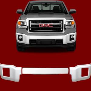 BumperShellz - BumperShellz BS0310 Front Bumper Covers and Overlays for GMC Sierra 1500 2014-2015 - GM Summit White - Image 2