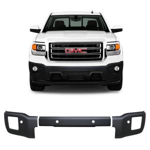 BumperShellz - BumperShellz BS0402 Front Bumper Covers and Overlays for GMC Sierra 1500 2014-2015 - Matte Black - Image 2
