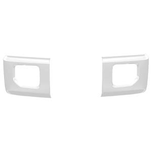 BumperShellz - BumperShellz DF0210 Front Delete Bumper Caps (Side Cover Only) for Ford F-150 2015-2017 - Gloss White