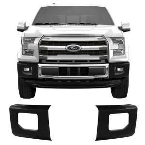 BumperShellz - BumperShellz DF0211 Front Delete Bumper Caps (Side Cover Only) for Ford F-150 2015-2017 - Textured Black TPO - Image 2