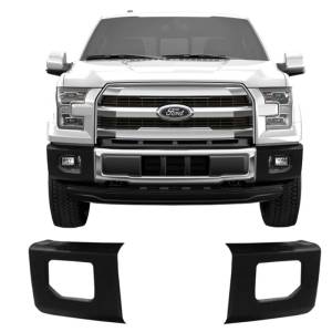 BumperShellz DF0213 Front Delete Bumper Caps (Side Cover Only) for Ford F-150 2015-2017 - Armor Coated