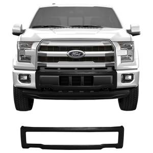 BumperShellz DF0711 Front Truck Bumper Cover (Center Only) for Ford F-150 2015-2017 - Textured Black TPO
