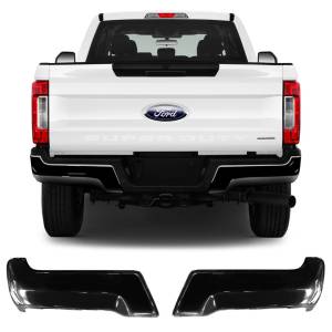 BumperShellz - BumperShellz DD1001 Rear Bumper Side Covers for Ford F-250/F-350/F-450 2017-2019 - Gloss Black - Image 2