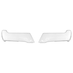 BumperShellz - BumperShellz DD1010 Rear Bumper Side Covers for Ford F-250/F-350/F-450 2017-2019 - Gloss White
