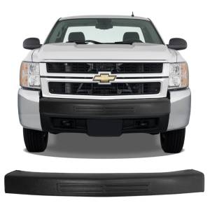 BumperShellz - BumperShellz BG0111 Front Truck Bumper Cover (Center Only) for Chevy Silverado 1500/2500HD/3500 2007-2013 - Textured Black TPO - Image 2