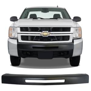 BumperShellz - BumperShellz BG0311 Front Truck Bumper Cover (Center Only) for Chevy Silverado 1500/2500HD/3500 2007-2013 - Textured Black TPO - Image 2