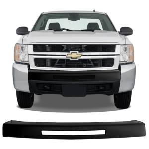 BumperShellz - BumperShellz BG0312 Front Truck Bumper Cover (Center Only) for Chevy Silverado 1500/2500HD/3500 2007-2013 - Paintable ABS - Image 2