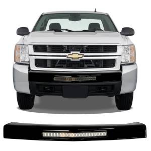 BumperShellz - BumperShellz BG0601 Front Bumper Covers (Center Only) for Chevy Silverado 1500/2500HD/3500 2007-2013 - Gloss Black - Image 2