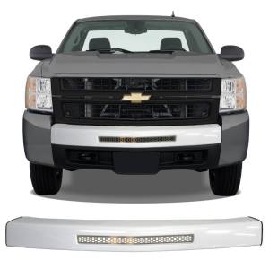 BumperShellz - BumperShellz BG0610 Front Bumper Covers (Center Only) for Chevy Silverado 1500/2500HD/3500 2007-2013 - GM Olympic White - Image 2