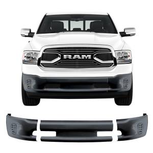 BumperShellz DR0112 Front Truck Bumper Covers for Dodge Ram 1500 2013-2018 - Paintable ABS