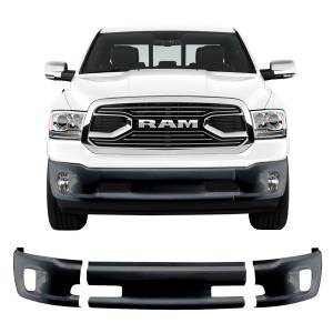 BumperShellz DR0312 Front Truck Bumper Covers for Dodge Ram 1500 2013-2018 - Paintable ABS