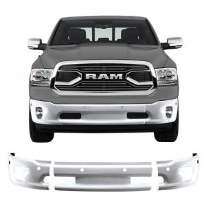 BumperShellz DR0410 Front Truck Bumper Covers for Dodge Ram 1500 2013-2018 - Gloss White