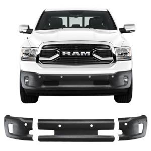 BumperShellz DR0413 Front Truck Bumper Covers for Dodge Ram 1500 2013-2018 - Armor Coated