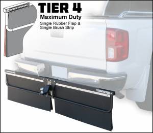 Towtector - Towtector 27815-T4 Tier 4 78" x 14" Maximum Duty Single Rubber Flap and Brush Strip with 2.5" Hitch - Image 4