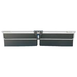 Exterior Accessories - Mud Flaps - Towtector - Towtector 27814-T4AL Tier 4 78" x 14" Aluminum Maximum Duty Single Rubber Flap and Brush Strip with 2" Hitch