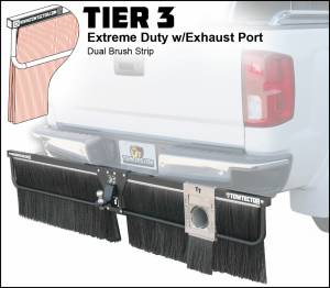 Towtector - Towtector 27826-T3EP Tier 3 Extreme Duty Dual Brush Strip With Exhaust Port - Image 4