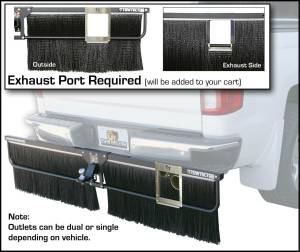 Towtector - Towtector 27819-T2EO Tier 2 78" x 18" Medium Duty Single Brush Strip with 2.5" Hitch and Exhaust Outlet - Image 3