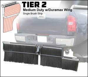 Towtector - Towtector 27814-T2DM Tier 2 78" x 14" Medium Duty Single Brush Strip with 2" Hitch and Duramax Wing - Image 4