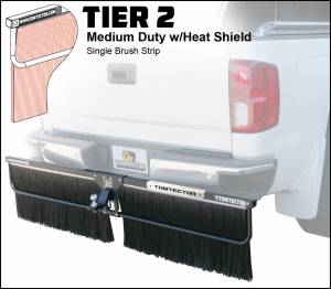 Towtector - Towtector 27814-T2HS Tier 2 78" x 14" Medium Duty Single Brush Strip with 2" Hitch and Heat Shield - Image 4