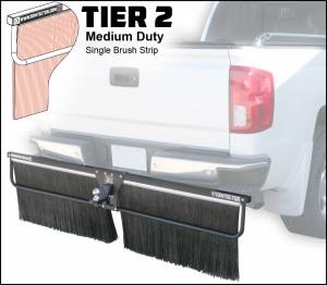Towtector - Towtector 27814-T2 Tier 2 78" x 14" Medium Duty Single Brush Strip with 2" Hitch - Image 4