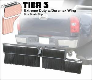 Towtector - Towtector 27814-T3DM Tier 3 78" x 14" Extreme Duty Dual Brush Strip with 2" Hitch and Duramax Wing - Image 2